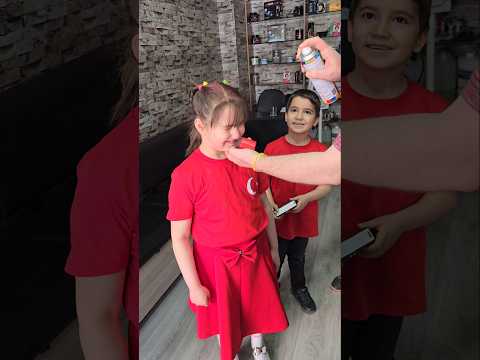عملنا شعرنا بلون الأحمر #أمورة#فاميلي