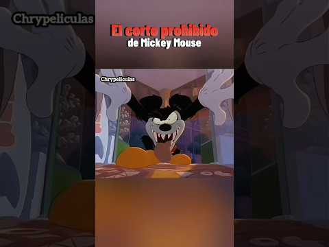 El corto borrado de mickey mouse / halloween #disney #peliculas #shorts