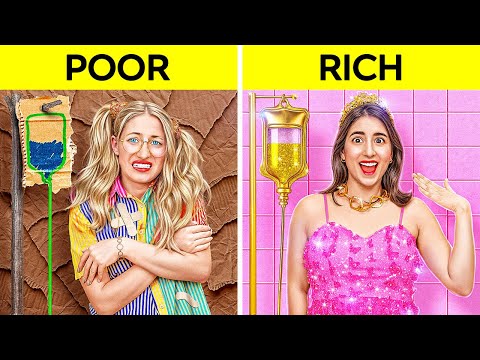 NOUVEAU 123 GO! PARENTS RICHES VS PAUVRES À L'HÔPITAL ! Astuces Extrêmes de Parentalité