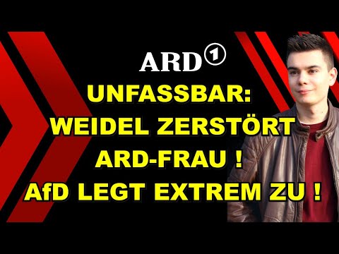 WEIDEL zerstört ARD-FRAU! AfD LEGT EXREM ZU!