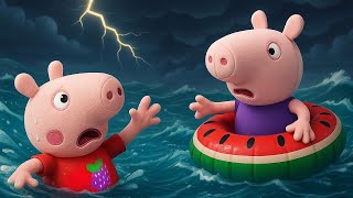 Спасаем Джорджа! 🆘 Опасное приключение Свинки Пеппы и Джорджа на пляже! 🏝️