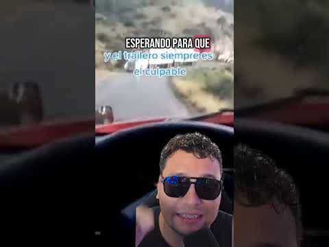 Por malos conductores siempre culpan a los traileros.