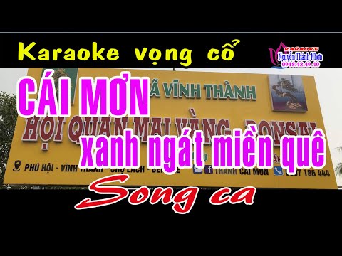 Karaoke vọng cổ CÁI MƠN XANH NGÁT MIỀN QUÊ – SONG CA [T/g Phan Hiếu]