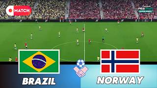 BRAZIL vs NORWAY | World Cup 2026 Match Simulation | eFootball PES 21 Gameplay