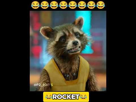 Bat Lag Gaya😂! #rocket #funnyvideo #status #youtubeshorts #shorts #marvel #guardiansofthegalaxy #4k