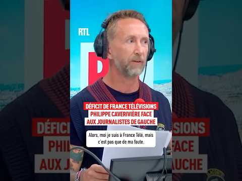 Déficit de France Télévisions : Philippe Caverivière face aux journalistes de gauche 🤣