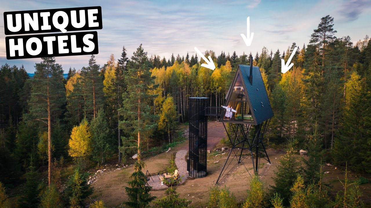 We Slept in 15 of the World-s Most UNIQUE -Hotels- (amazing accommodations)