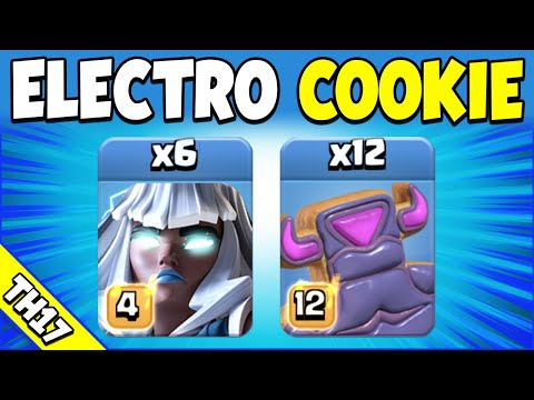 E-TITANS + COOKIES = EASY 3 STARS! TH17 Attack Strategy (Clash of Clans)