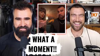 Wow😍! Jason Kelce HEARTWARMING Reaction as he saw the Video of Taylor FEEDING Travis ❤