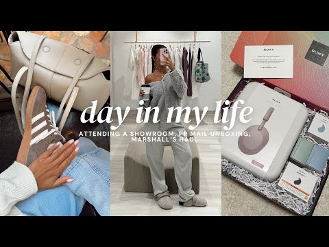 VLOG | showroom, Marshalls haul, come with me to the grocery store, PR mail unboxing