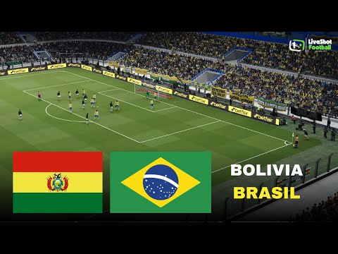 BOLIVIA vs BRAZIL 🔴 World Cup Qualifiers | Match simulation pes21 video game
