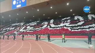 جماهير الكوكب المراكشي تبدع بـ"تيفو" رائع في مباراة نهضة بركان