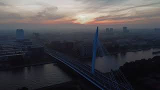 Utrecht, The Netherlands. Early in the morning at sunset
