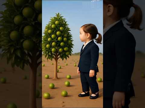 Someone steals the guava of the baby every day ๐ญ #ai #girl #parrot