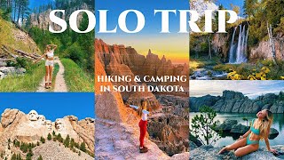 my solo trip to south dakota VLOG: (insane hiking, camping, national parks, road tripping, & more)