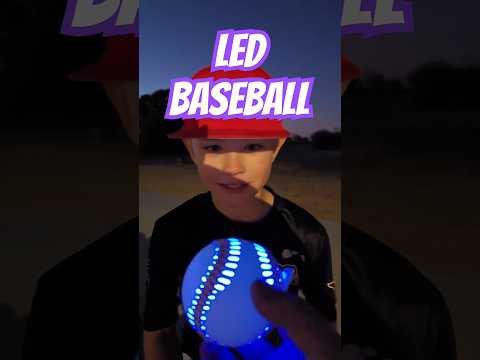 LED light up Baseball - Play all night! #baseball #baseballlife #baseballpitcher #baseballplayer