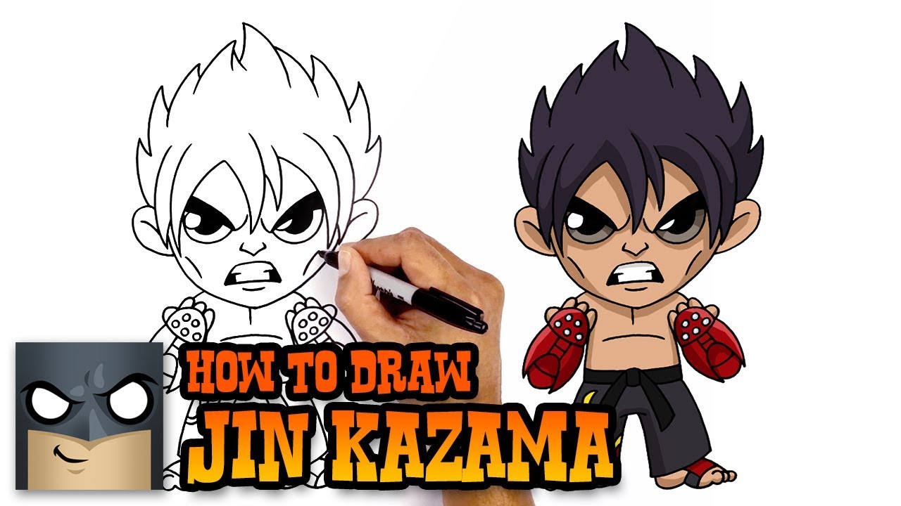 How to Draw Jin Kazama - Tekken