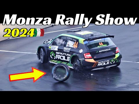 Monza Rally Show 2024 - Domenica/Sunday Highlights - Mistakes, Problems, Max Attack & Close-Calls!