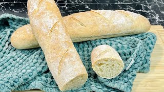 BAGUETTES 100 % MAISON 🥖 Sans robot, comme à la boulangerie ! 