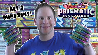 Prismatic Evolutions Mini Tin Opening