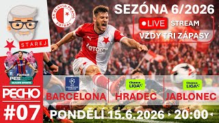 #CHANCELIGA2026 I  BARCELONA-SLAVIA, SLAVIA-HRADEC, JABLONEC-SLAVIA  I #07 I PES21 PECHOPATCH