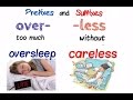 Exploring Word Transformations with Prefixes and Suffixes