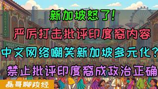 新加坡怒了！引用法律严打批评印度裔的网络帖子！屏蔽相关内容！新加坡内政次长称：中文网络内容嘲笑新加坡的多元化！禁止批评印度裔成新加坡政治正确？那可太好了