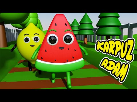 Karpuz Adam-Limon Adam Şip Şap Şop - 3D Animasyon | Bebek ve Çocuk Şarkısı | Çizgi Film | Furkiş TV