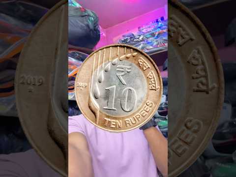 I cut a ₹10 coin 🪙 😱😳 #shorts