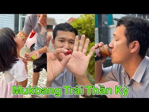 Mukbang Trái Thần Kỳ với Sốt Muối Chấm Cay Tê Dại - Muối Sốt Chấm Caytedai