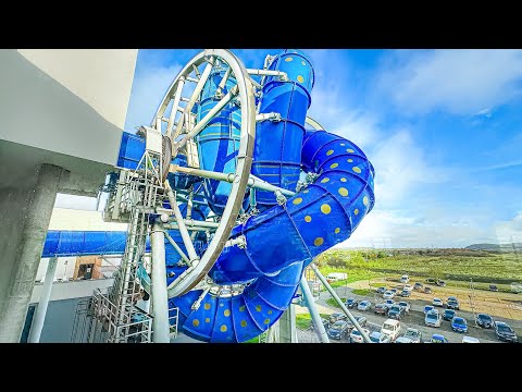 AquaSpinner WaterSlide 🌀 Europe's First 360° ROTATING Slide