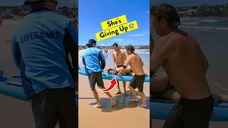 She's been found floating face down in the water 😥 #bondirescue #lifeguard #beach #shortsfeed