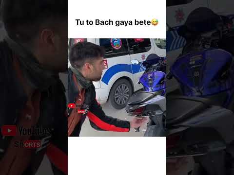 Police se bach gaya 🙃 #shorts #shortsfeed