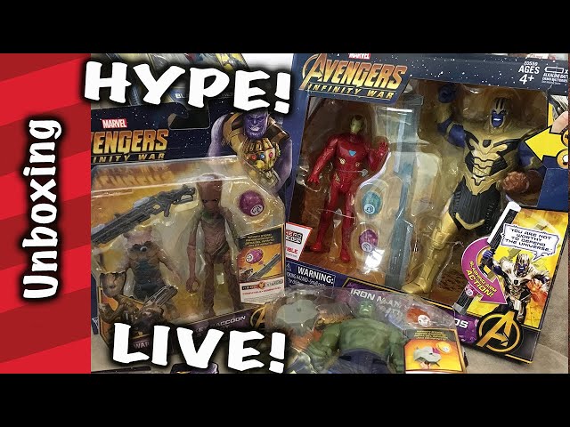 Avengers Infinity War toys unboxing LIVE!