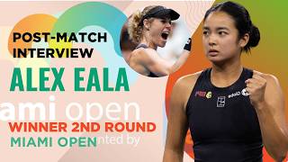 Post-Match Interview of Alex Eala after a hard-fought win against Laura Siegemund | R1 | Miami Open