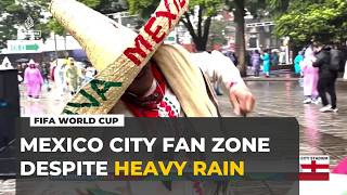 YouTube video thumbnail: Rain And Thunderstorms Fail To Deter Mexico City Fans Ahead Of National Team Game