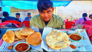 Ayodhya Street Cheapest Food Under 30 Rupees - Chole Bhature , Puri Chole, Dal Bhati , Chola Rice