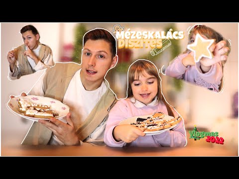 ⛄️MÉZESKALÁCS DISZÍTÉS A KISHÚGOMMAL 🍪 VLOGMAS ￼22 🎄 | Milán Szender