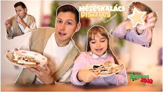⛄️MÉZESKALÁCS DISZÍTÉS A KISHÚGOMMAL 🍪 VLOGMAS ￼22 🎄 | Milán Szender
