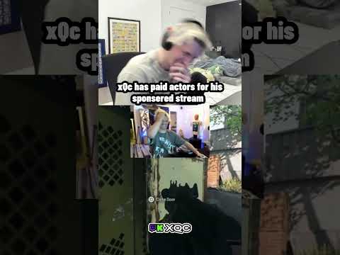 xQc has paid actors for his PlayStation sponsorship