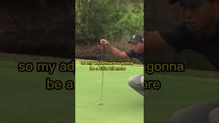 Tiger Woods putting lesson | #shorts #learning