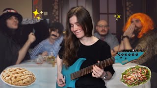 Playing guitar at the family gathering