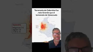Terremoto de Colombia Fue Más Grande que Terremoto de Venezuela William Duarte