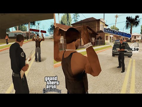 Soy Policía en GTA San Andreas y esto ocurre! Observen!!