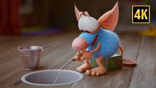 Funny Cartoon  - The Fishing & Rattic Mini Silent Comedy Videos for Kids