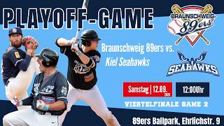 12.09.2026 Kiel Seahawks  @ Braunschweig 89ers Playoffs Viertelfinale Game 2
