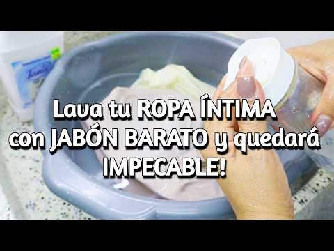 🟣 NO tires los Pedacitos de JABÓN y RECICLA! | El JABÓN de TOCADOR dejará tu Ropa Interior NUEVA!