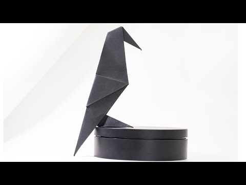 How to Make a Paper Crow | Origami Bird