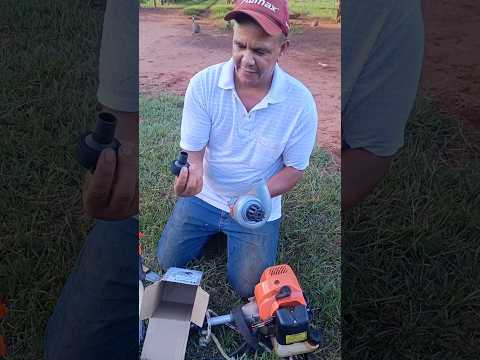 Bomba de água para acoplar na roçadeira, com vazão de 11 mil litros por hora! #bombadeagua #agua