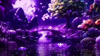 Peaceful Night 💜 Soothing Sleep Music ★ Fall Asleep Fast & Easy